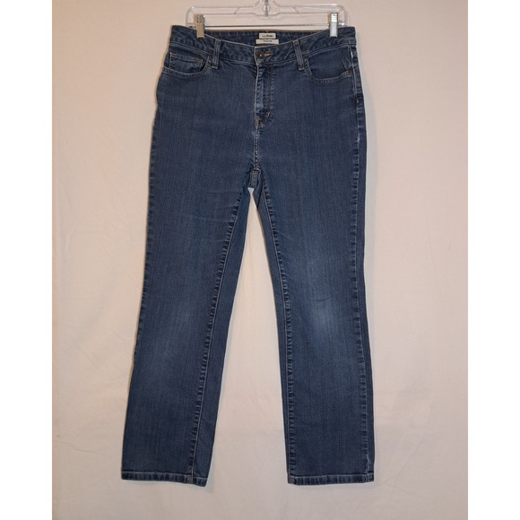 L.L. Bean Denim - LL Bean Straight Leg Jeans Women's Size 12 Reg Blue‎ Classic Fit